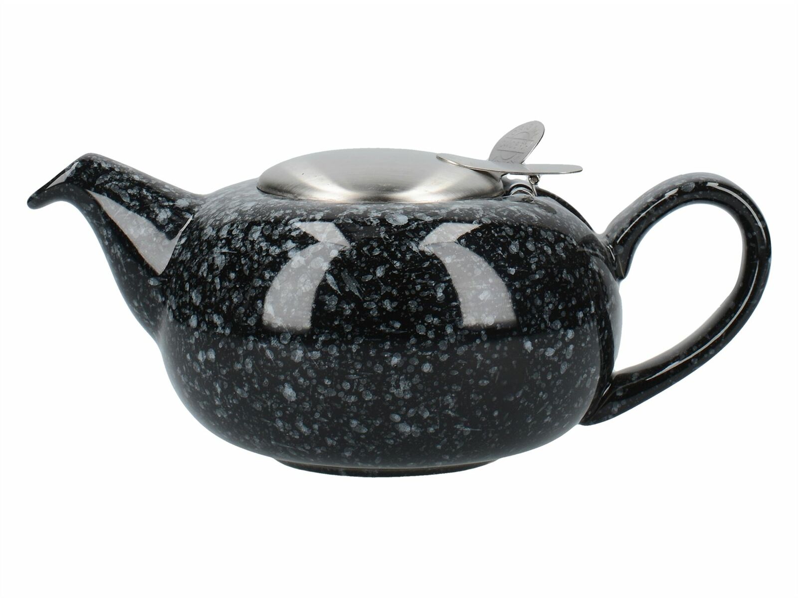 Ceainic - London Pottery Pebble-Filter 2 Cup Teapot- Gloss Black | Creative Tops