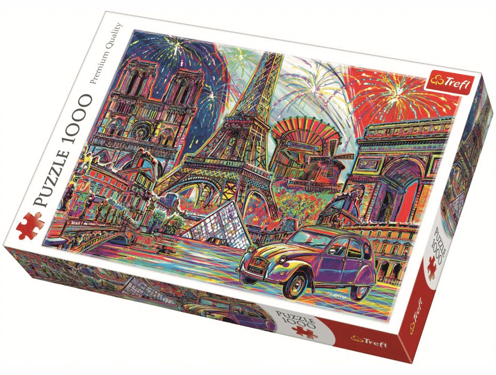 Puzzle 1000 piese - Colour of Paris | Trefl - 2