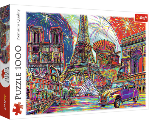 Puzzle 1000 piese - Colour of Paris | Trefl - 2 | YEO