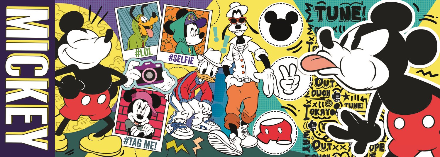 Puzzle 500 piese - Legendarul Mickey Mouse | Trefl - 1