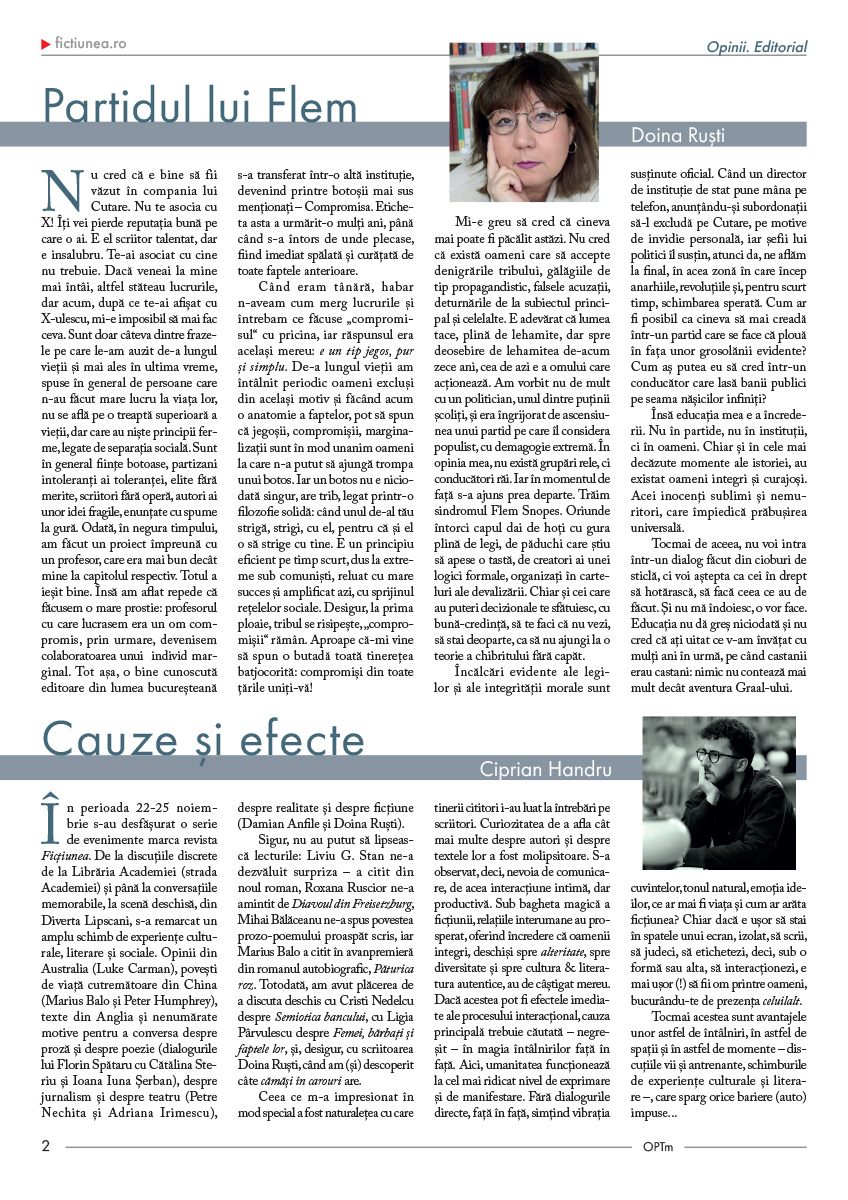 Fictiunea OPTm - Nr. 99, 11 decembrie 2023 |