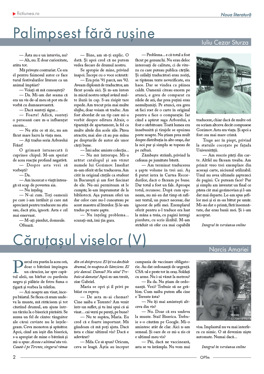 Fictiunea OPTm - Nr. 97, 27 noiembrie 2023 |