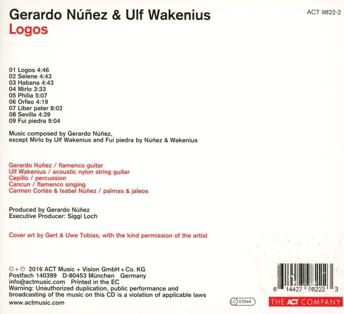 Logos (Cepillo) | Gerardo Nunez, Ulf Wakenius