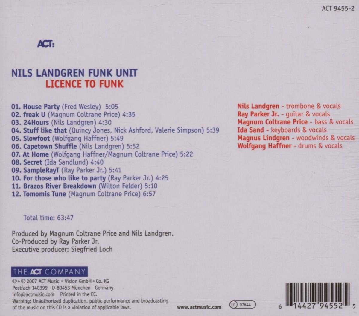 Licence to Funk | Nils Landgren Funk Unit