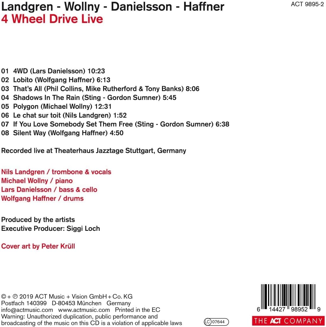 4 Wheel Drive Live | Nils Landgren, Michael Wollny, Lars Danielsson, Wolfgang Haffner