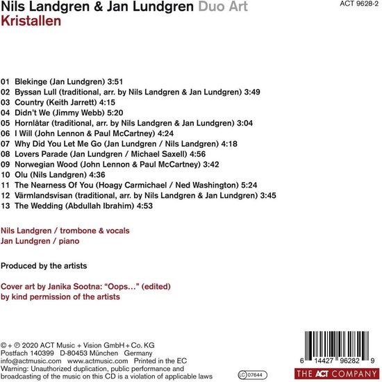 Kristallen | Jan Lundgren, Nils Landgren