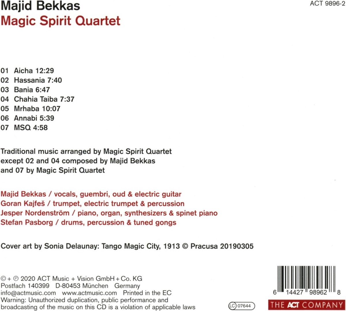 Magic Spirit Quartet | Majid Bekkas, Goran Kajfes, Jesper Nordenstrom