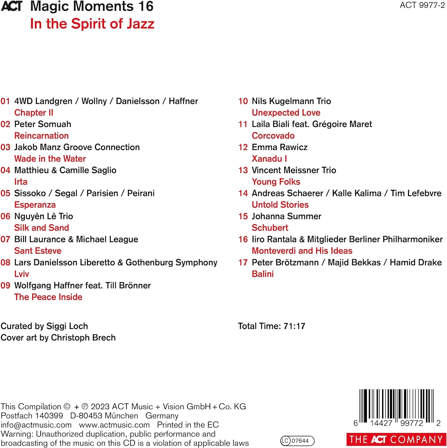 Magic Moments 16: In The Spirit Of Jazz | Various Artists