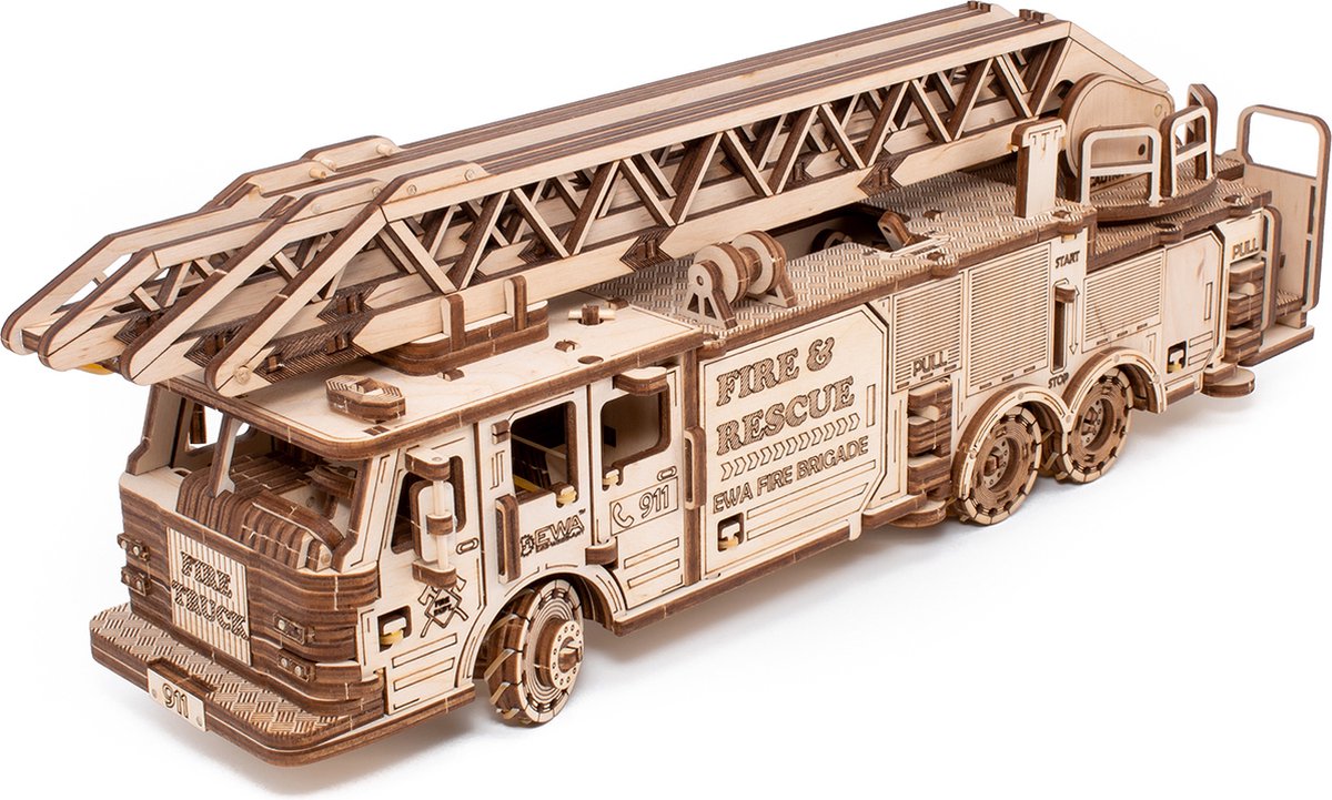 Puzzle 3D 439 piese - Masina de pompieri | EWA