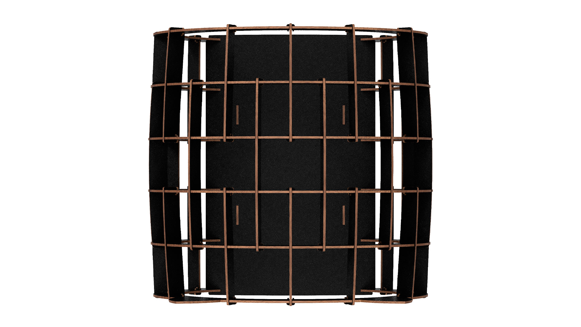 Puzzle 3D - Casa neagra pentru pisici - Blana alba | EWA - 1