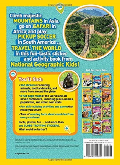 World Atlas Sticker Activity Book | - 3 | YEO