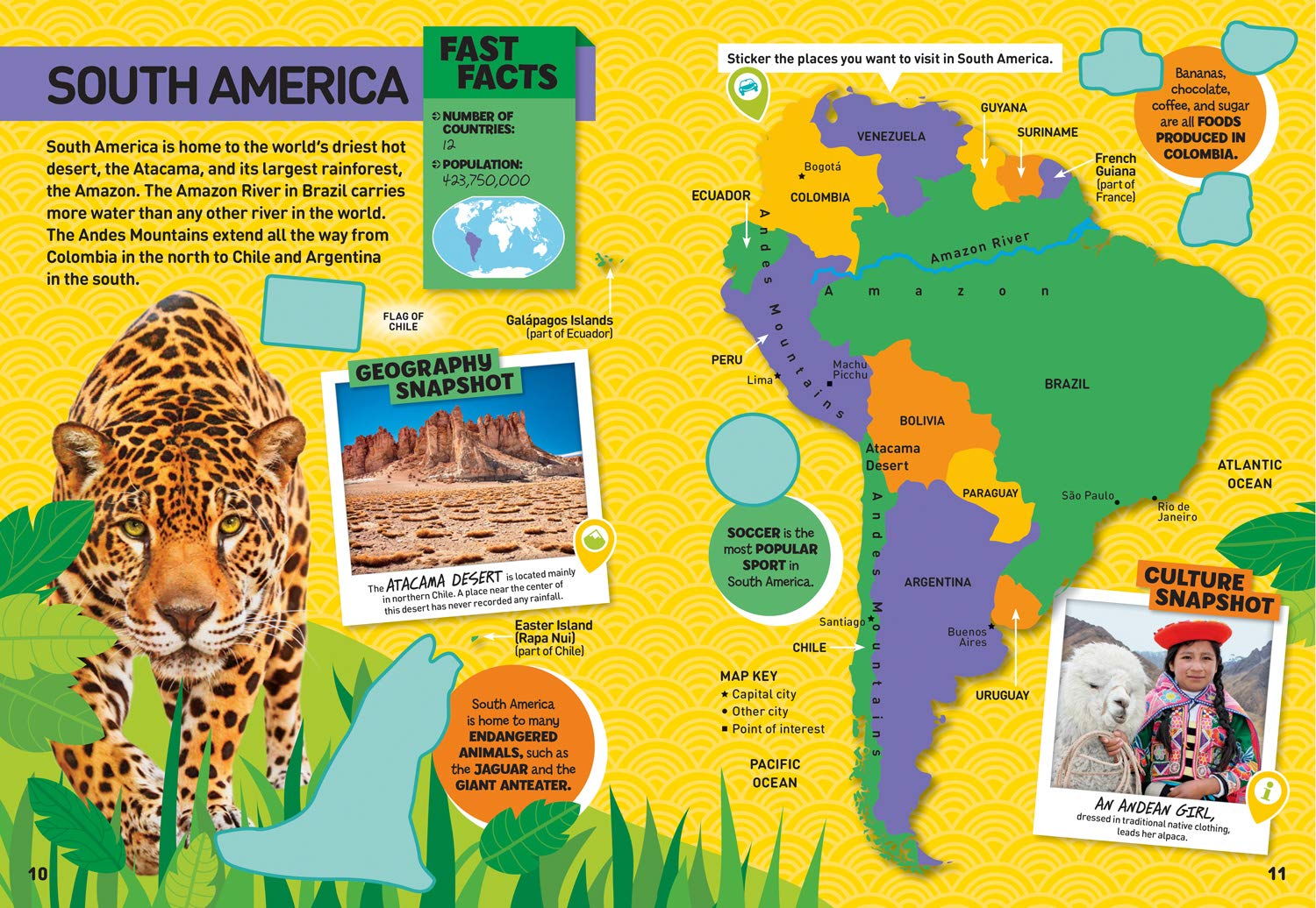 World Atlas Sticker Activity Book | - 2 | YEO