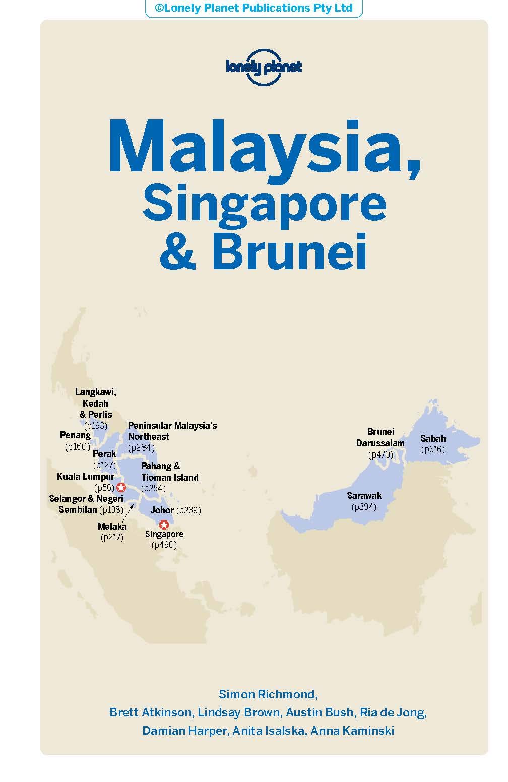 Lonely Planet Malaysia, Singapore & Brunei  | Simon Richmond, Brett Atkinson , Lindsay Brown , Austin Bush , Damian Harper, Anna Kaminski , Anita Isalska - 1 | YEO