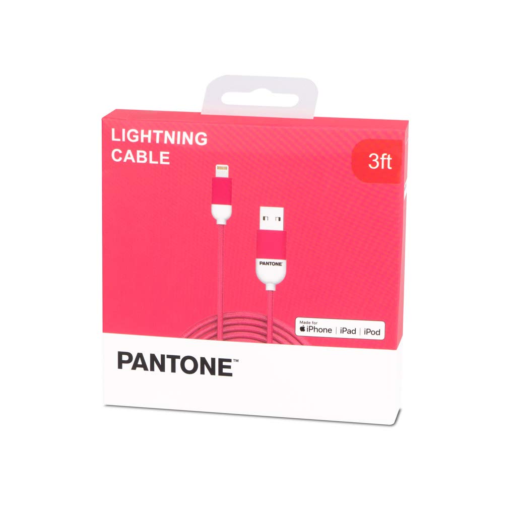 Cablu Lightning USB - Pantone - Pink | Balvi - 2 | YEO