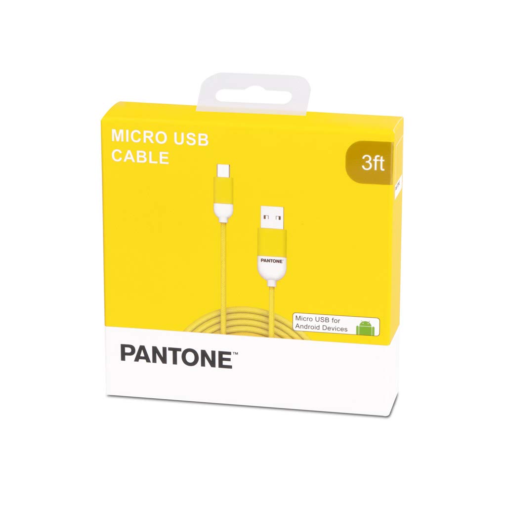 Cablu Micro USB - Pantone - Yellow | Balvi - 1 | YEO