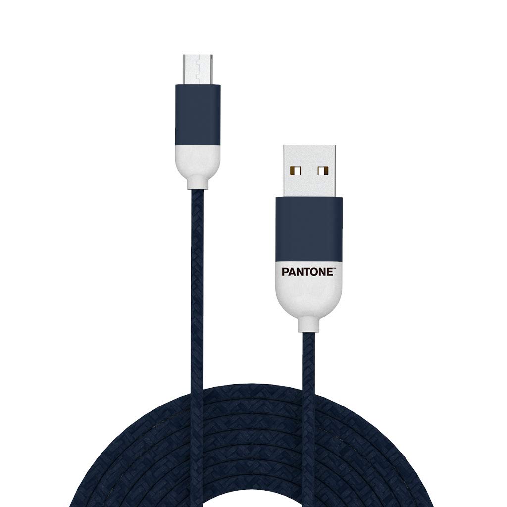  Cablu Micro USB - Pantone - Navy Blue | Balvi 