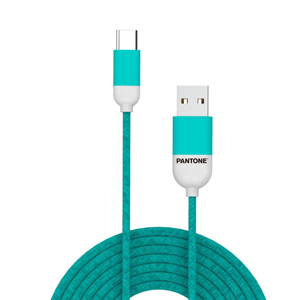 Cablu USB C - Pantone - Turquoise | Balvi