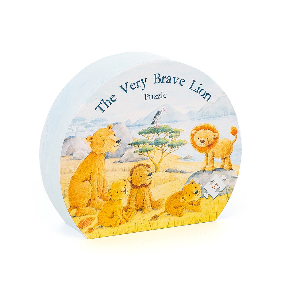 Puzzle 35 piese - The Very Brave Lion | Jellycat