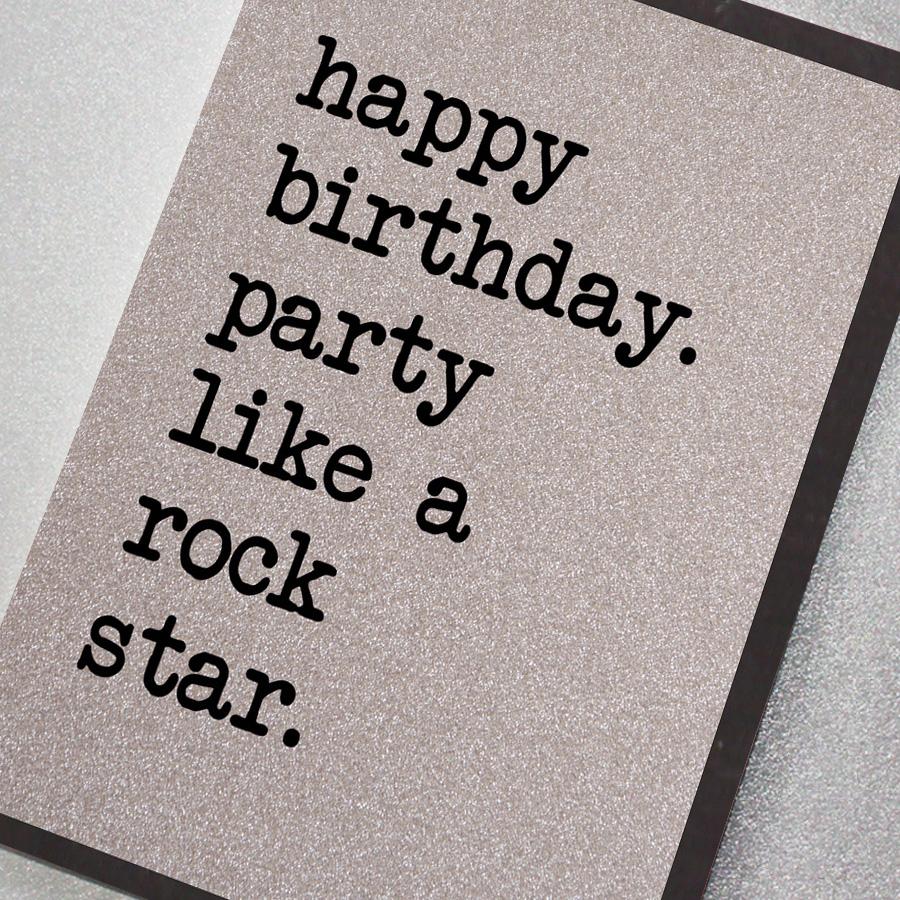 Felicitare - Happy Birthday Party Like a Rock Star | Five Dollar Shake