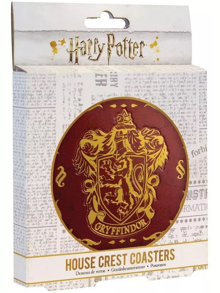 Set 4 suporturi pahar - Harry Potter - Hogwarts Crest