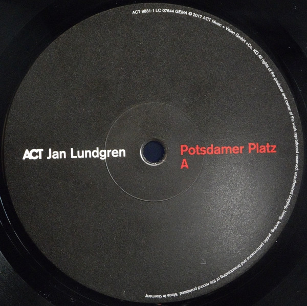 Potsdamer Platz - Vinyl | Jan Lundgren