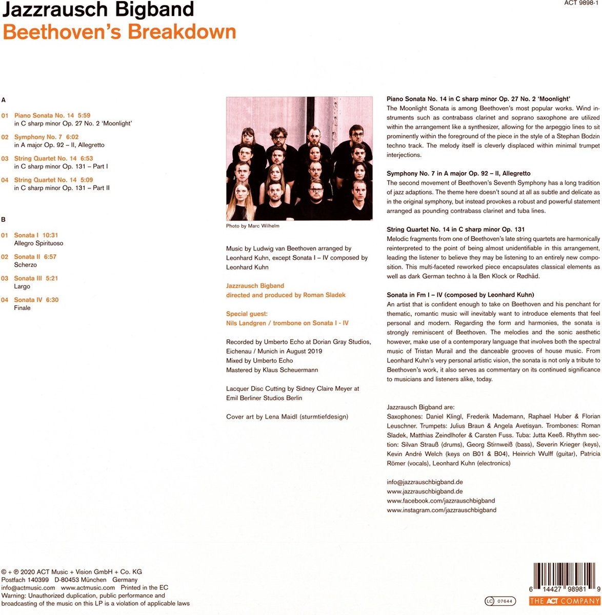 Beethoven\'s Breakdown - Vinyl | Jazzrausch Bigband