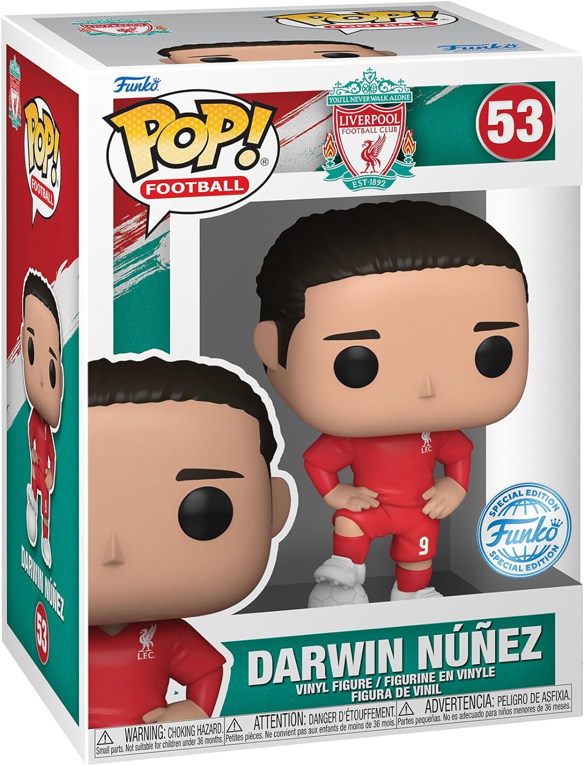 Figurina - Pop! Football - Liverpool: Darwin Nunez | Funko