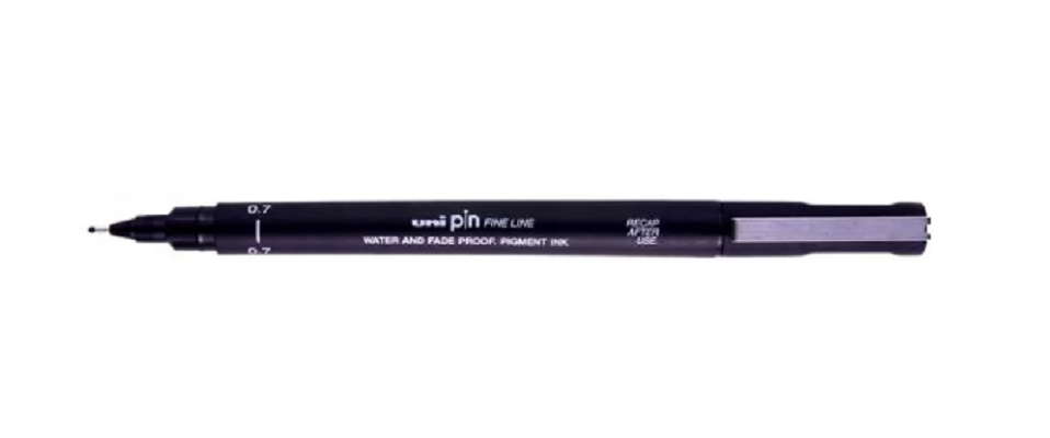 Liner - Uni Pin - Fine Line, negru, 0.7mm | Uni