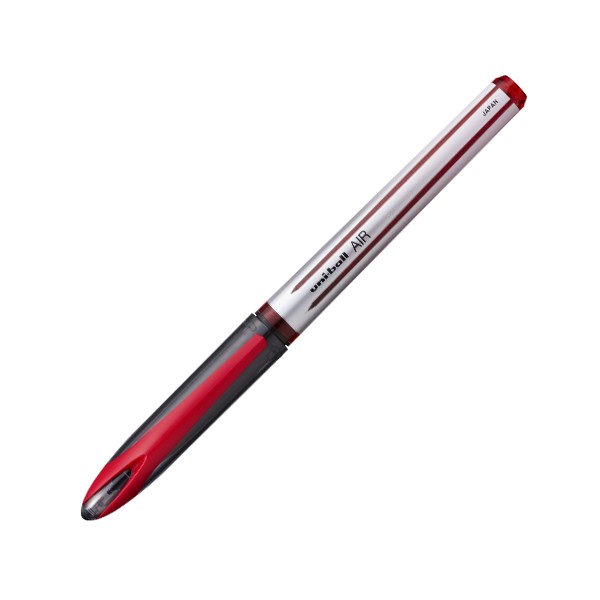 Roller 0.7mm UNI UBA-188 L AIR, corp alb/cerneala rosie | UNI-BALL by Mitsubishi Pencil Co, Japan