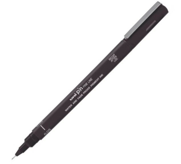 Liner - Uni Pin - Fine Line, negru, 0.05mm | Uni