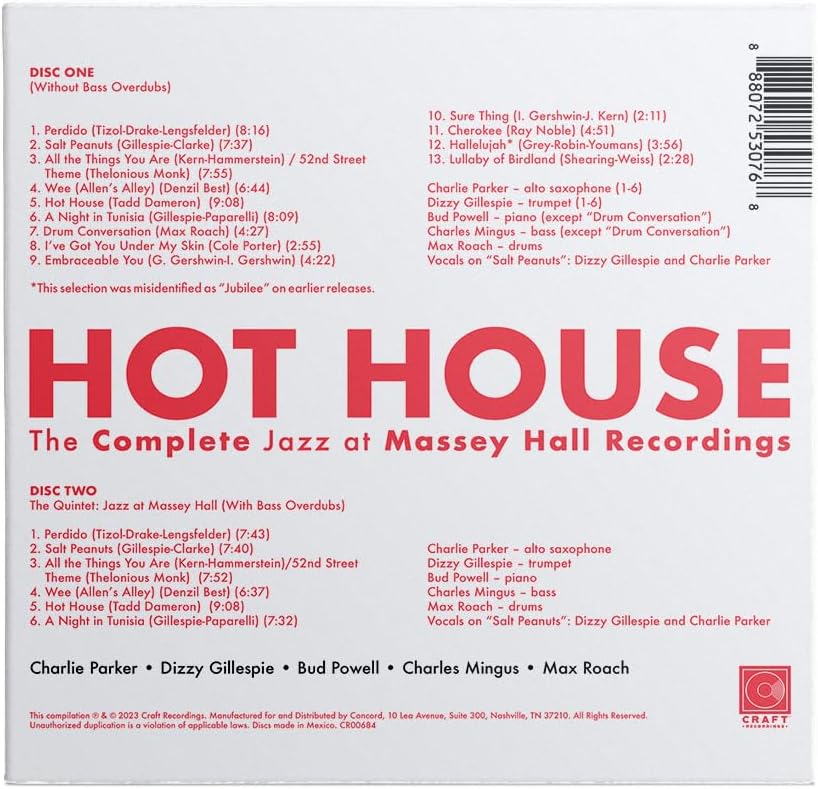 Hot House | Charlie Parker, Dizzy Gillespie, Bud Powell, Charles Mingus, Max Roach