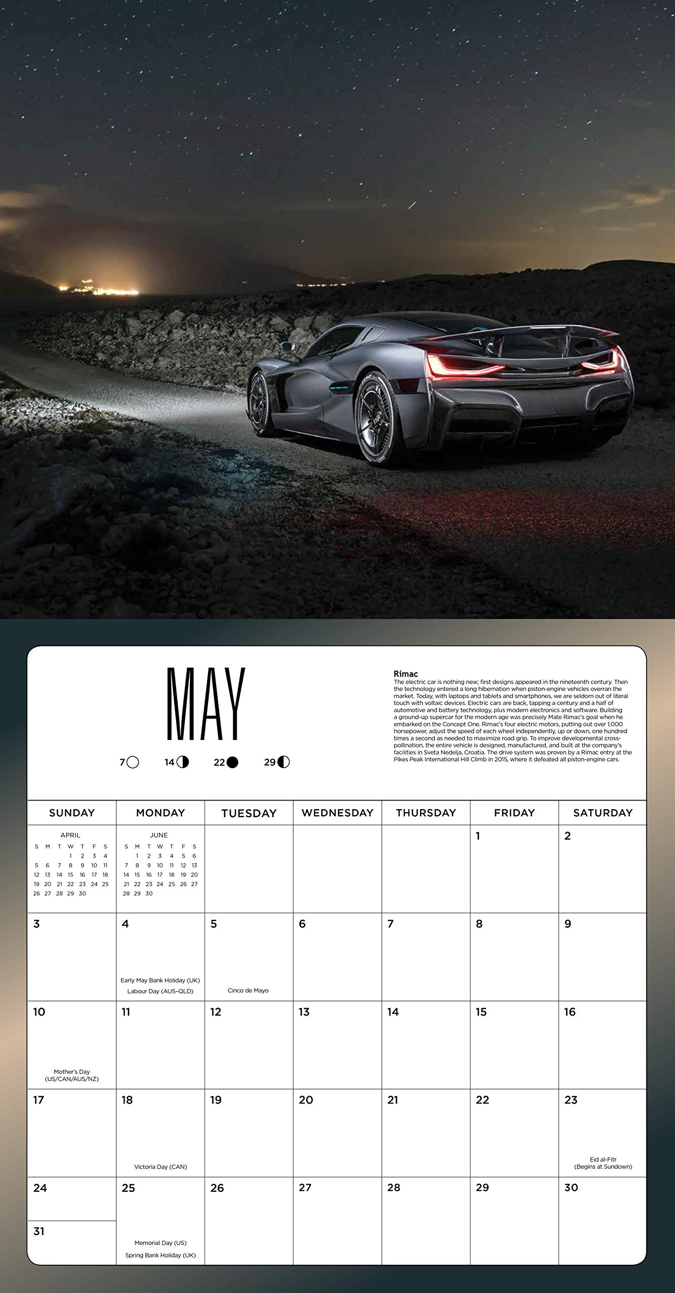 Calendar 2020 - Supercars | Hachette