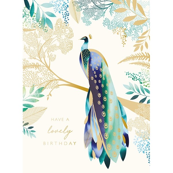 Felicitare - Peacock - Have a lovely Birthday | Portico Designs