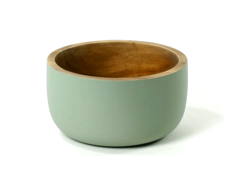 Bol din lemn - Rustic Greyed Mint | Kinta