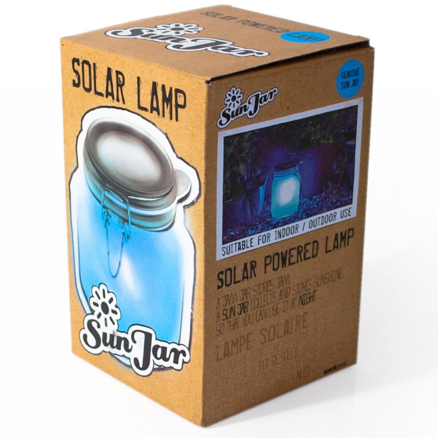 Lampa cu incarcare solara in forma de borcan - Blue | Suck Uk - 2 | YEO