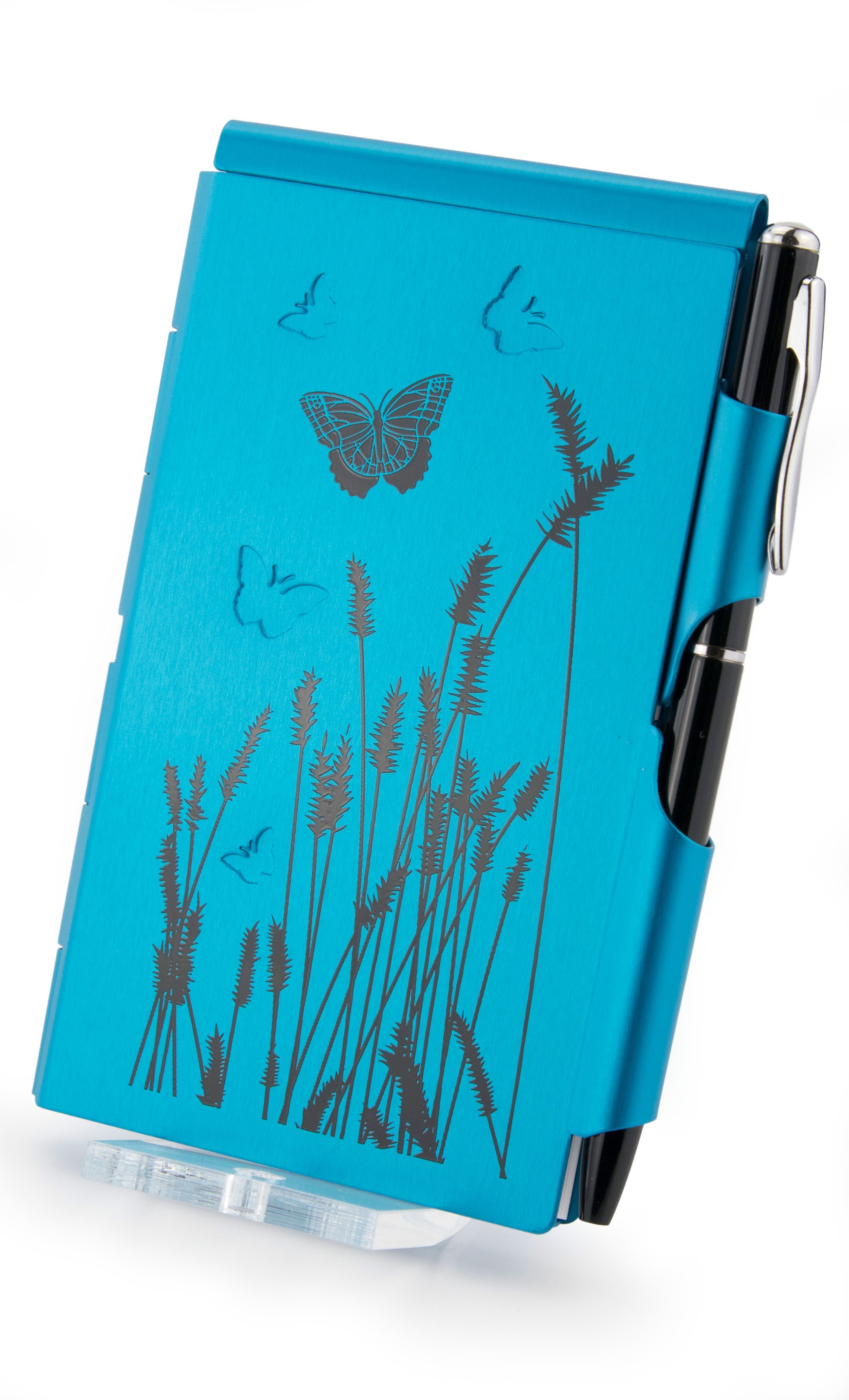 Carnet cu pix - Flip Notes Blue Butterfly | Troika