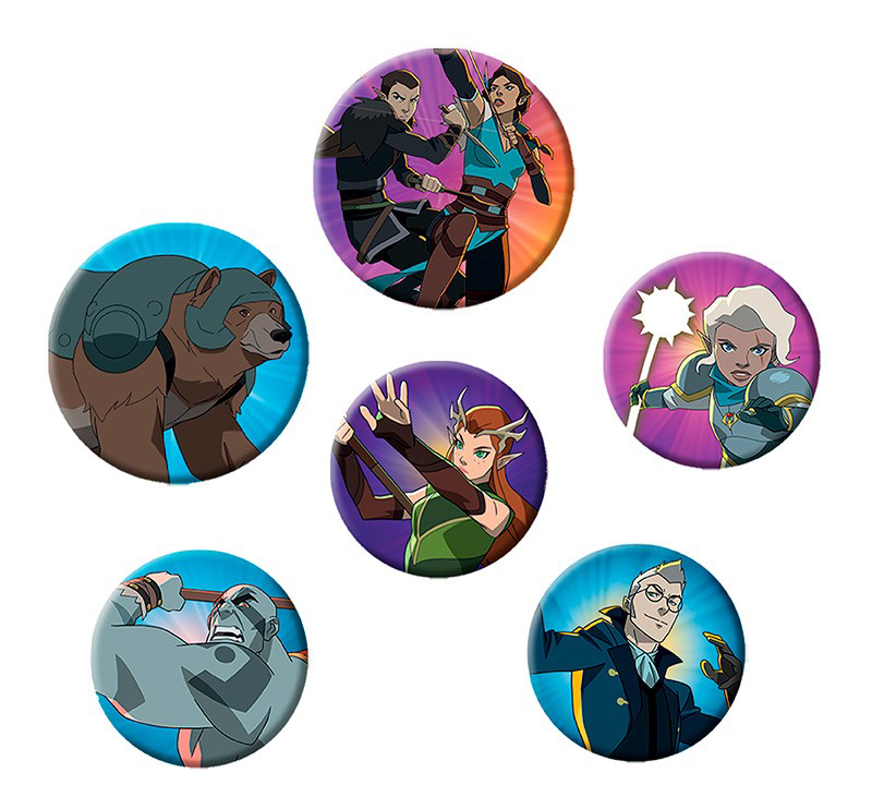 Set 6 insigne - The Legend of Vox Machina - Characters