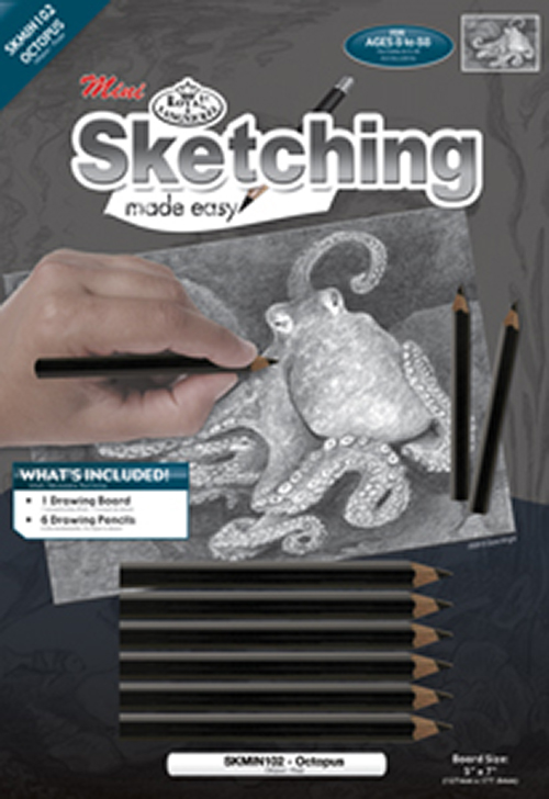 Set desen - Sketching Made Easy: Octopus | Royal & Langnickel