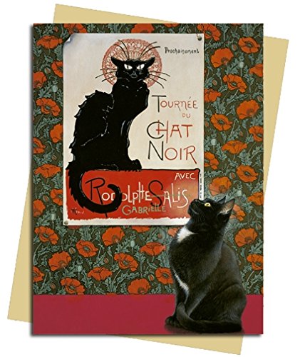 Felicitare - Tournee Du Chat Noir Nouveau - Ivory Cat | Flame Tree Publishing