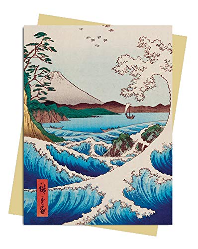 Felicitare - Hiroshige - Sea at Satta Greeting | Flame Tree Publishing