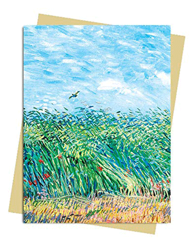 Felicitare - Van Gogh - Wheatfield with a Lark | Flame Tree Publishing