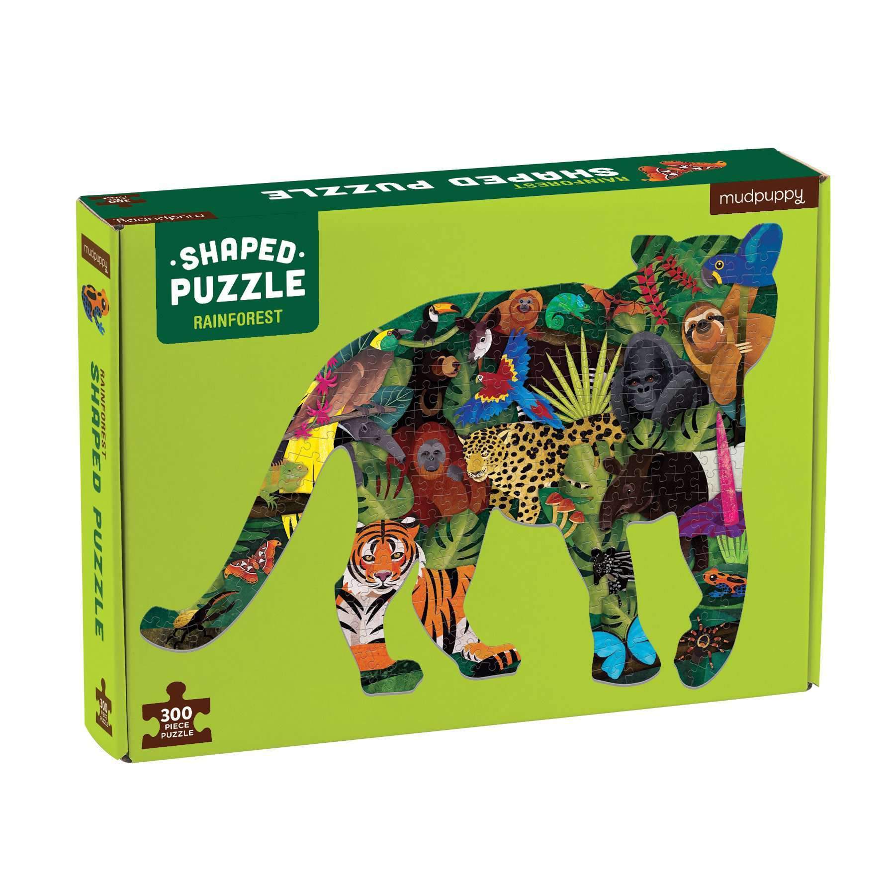 Puzzle 300 piese - Shaped - Rainforest | Mudpuppy
