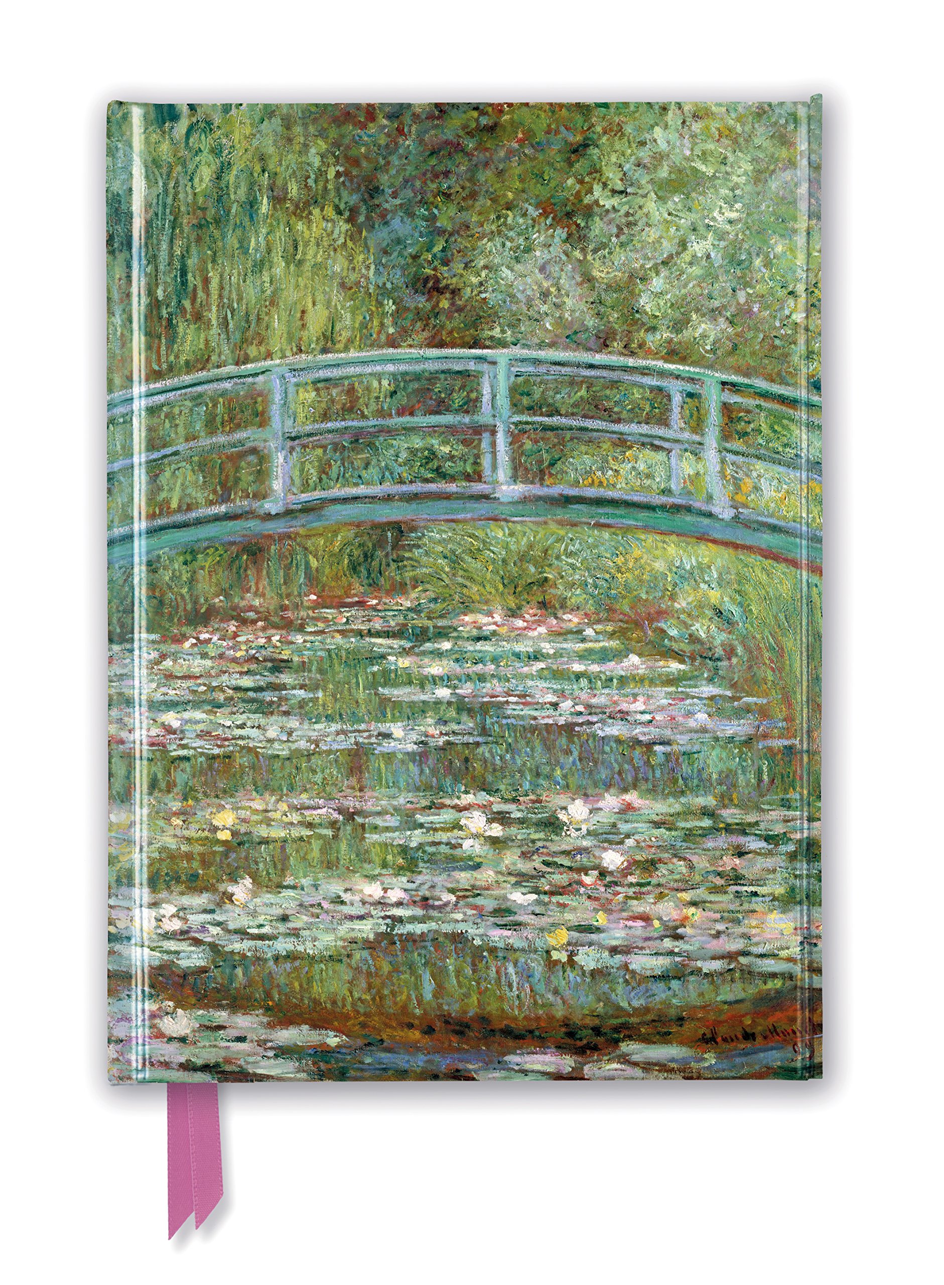 Jurnal - Claude Monet - Bridge over a Pond of Water Lilies | Flame Tree Publishing