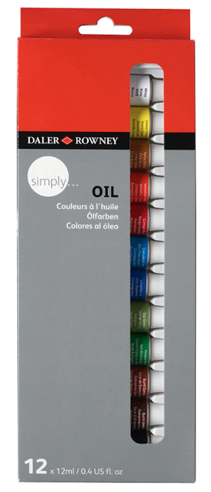 Set 12 acuarele - Simply Oil Daler Rowney | Daler Rowney