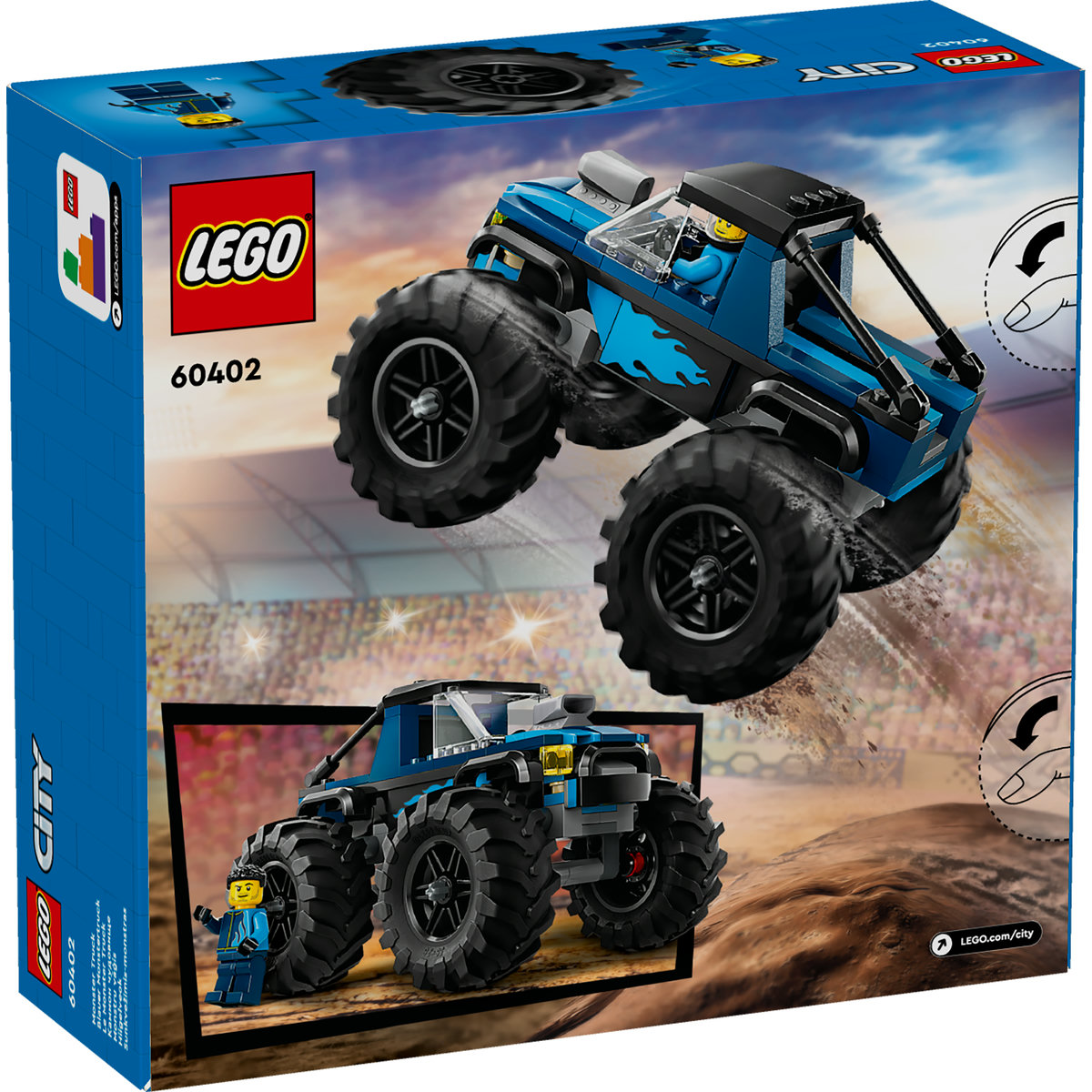 Lego City - Monster truck albastru (60402) | LEGO