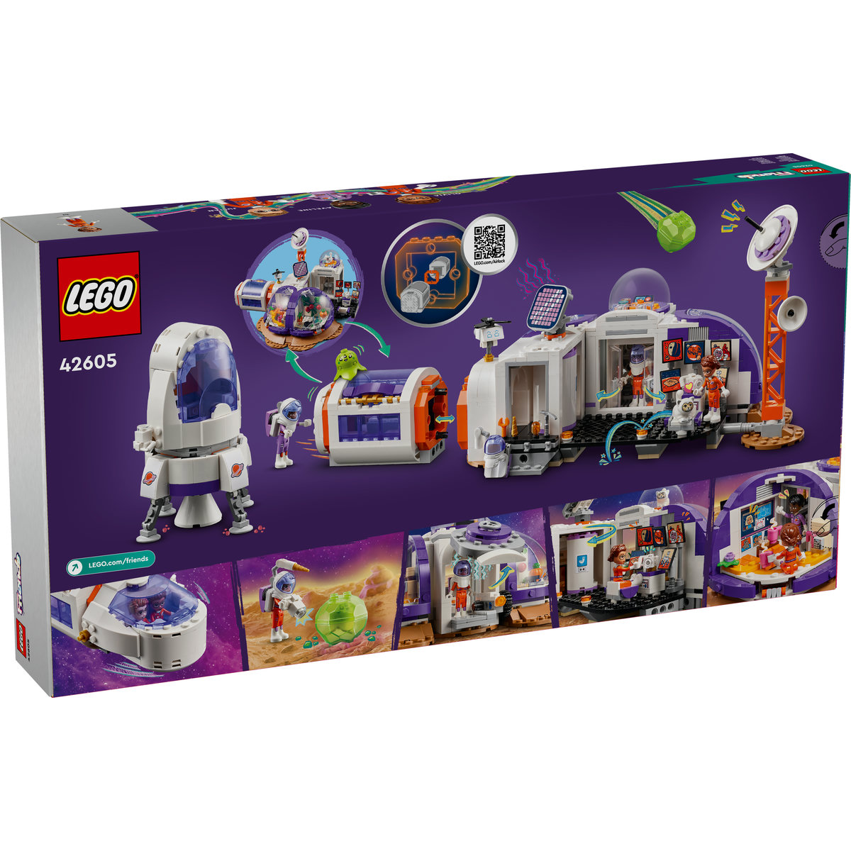 Lego Friends - Baza spatiala si racheta pe Marte (42605) | LEGO