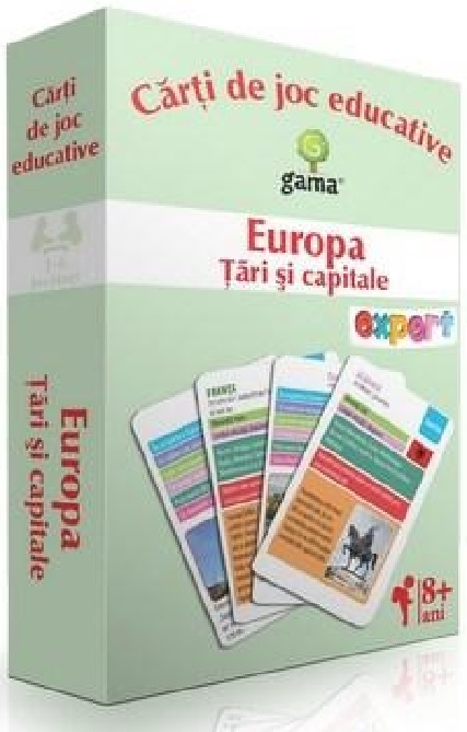 Carti de joc educative – Europa. Tari si capitale | adolescenti 2022