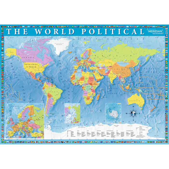 Puzzle 2000 piese - Harta Politica a Lumii | Trefl