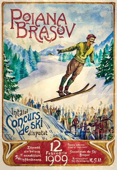 Poster - Intaiul Concurs de Ski  | Atelier Trebo