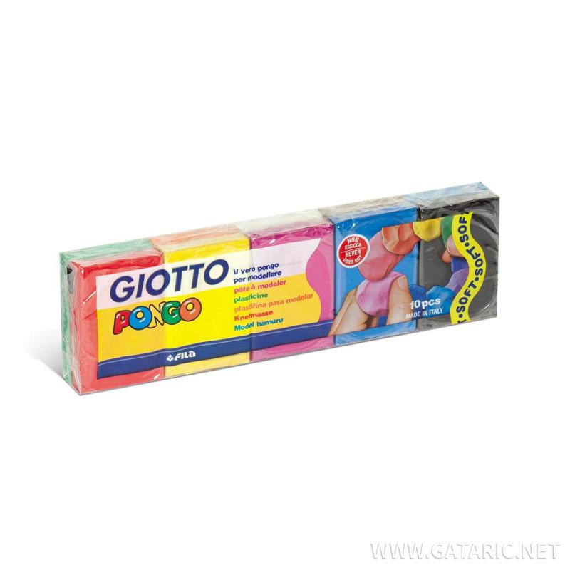 Plastilina - Set 10 culori Pongo Giotto | Fila